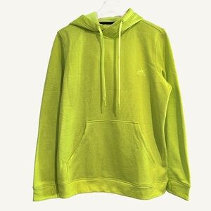 Adidas Neon Green/Yellow TI Fleece Pullover Hoodie NWT Large